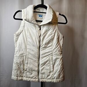 Columbia Woman's Vest - White‎ sz S | Cozy Spring Essential